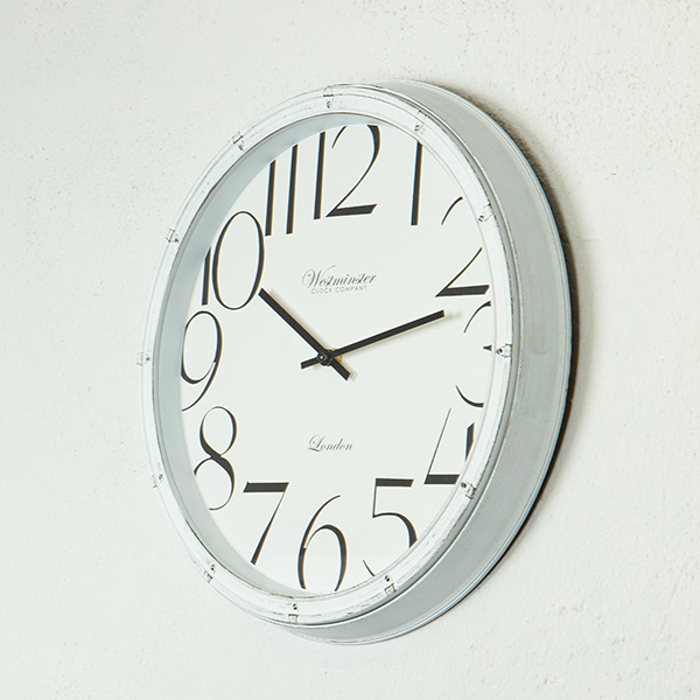 ESTHETI home Roloi Toixou Plastiko Lefko/Mavro F40x4.5cm 753-12025